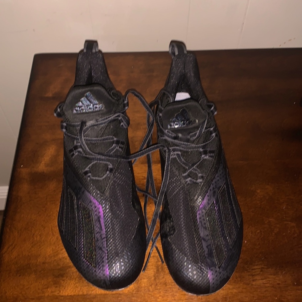 COPY - Mens size 10 Addidas Adizero black iridescent cleats